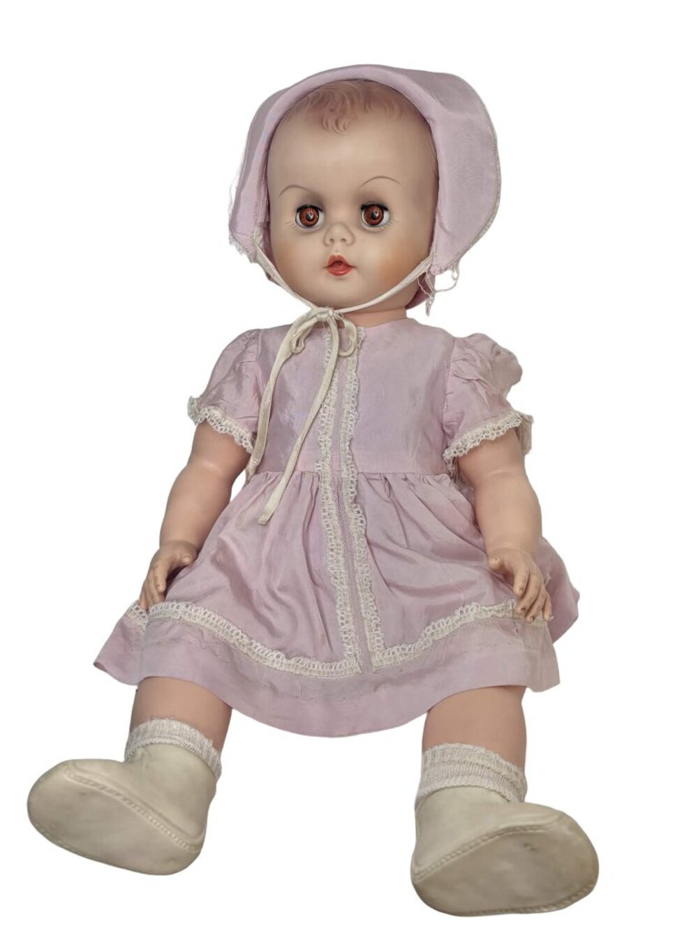 Vintage 1950s Ideal Betsy Wetsy Drink & Wet Baby Doll 23" Vinyl Sleepy Eyes